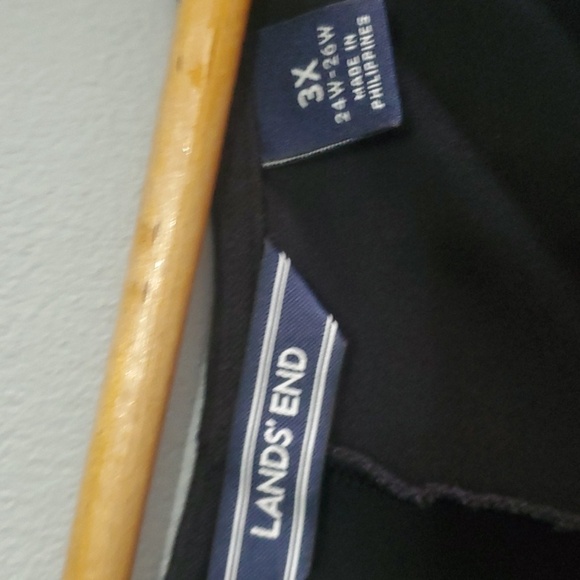 Lands' End Dress Womens Size 3X Black Cold Shoulder Midi Dress - Picture 3 of 6